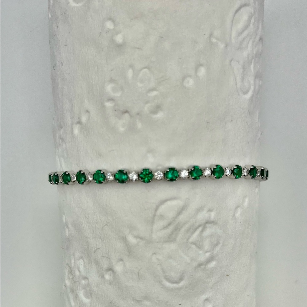 Swarovski Emerald Tennis Bracelet